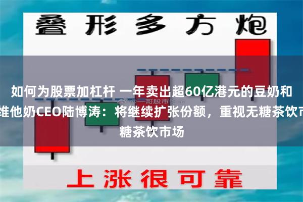 如何为股票加杠杆 一年卖出超60亿港元的豆奶和茶 维他奶CEO陆博涛：将继续扩张份额，重视无糖茶饮市场