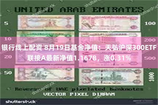 银行线上配资 8月19日基金净值：天弘沪深300ETF联接A最新净值1.1678，涨0.31%